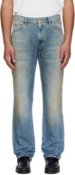 MM6 Maison Margiela Blue Faded Jeans