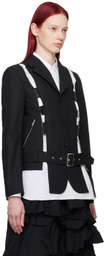 Black Comme des Garçons Black Cutout Blazer