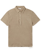 BOGLIOLI - Linen Polo Shirt - Neutrals