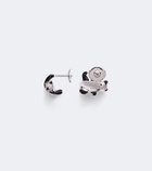 Yvonne Léon Panda 9kt white gold earrings with diamonds