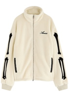 Amiri Bones Logo Fleece Jacket Cream