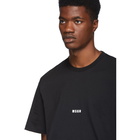 MSGM Black Micro Logo T-Shirt