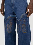 Y/Project - Cowboy Cuff Jeans in Blue