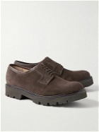 Grenson - Camden Suede Derby Shoes - Brown