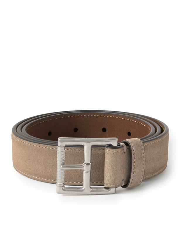 Photo: Dunhill - 3cm Suede Belt - Neutrals