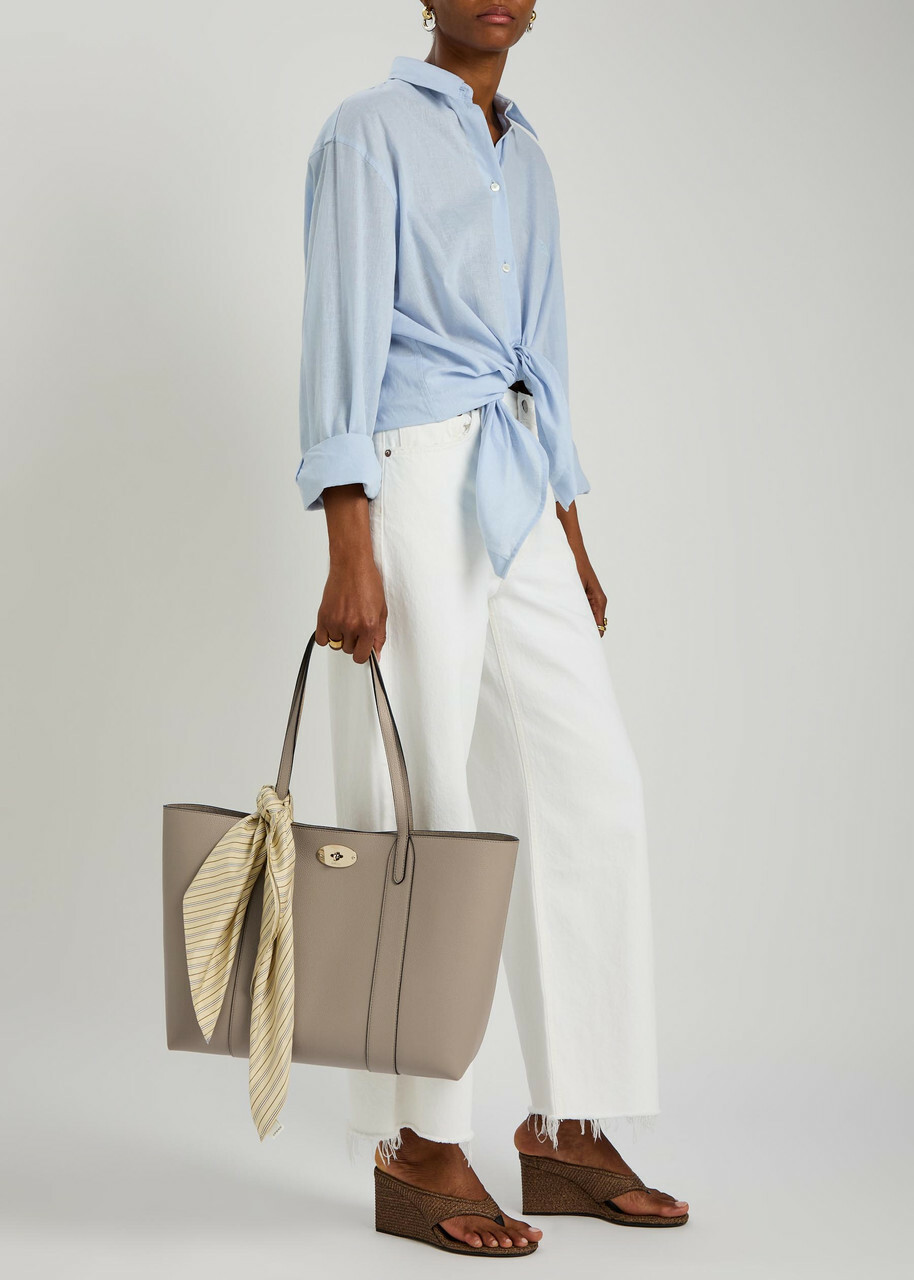 Mulberry Bayswater Grained Leather Small Tote bag - Taupe - One Size