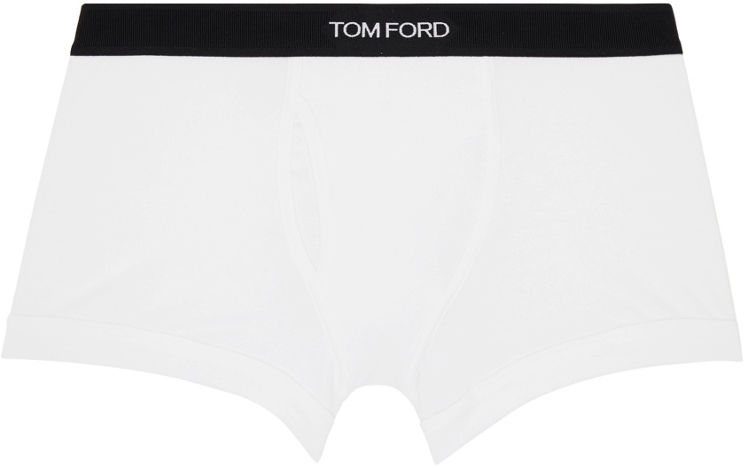 TOM FORD White Classic Fit Boxer Briefs TOM FORD