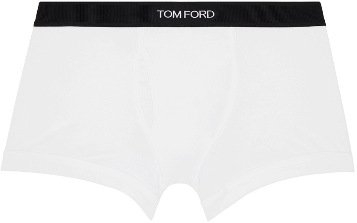 Photo: TOM FORD White Classic Fit Boxer Briefs