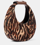 Staud Goodnight Moon leopard-print leather tote bag