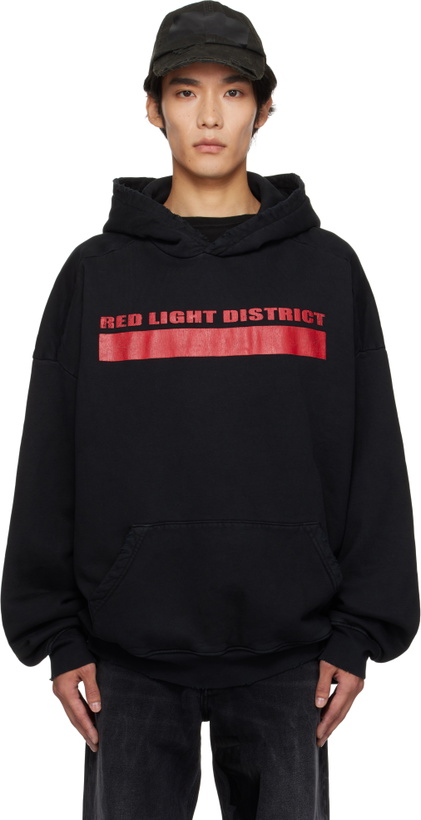 Photo: ALEXANDER DIGENOVA Black 'Red Light District' Hoodie