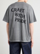 Neighborhood - Logo-Print Cotton-Jersey T-Shirt - Gray