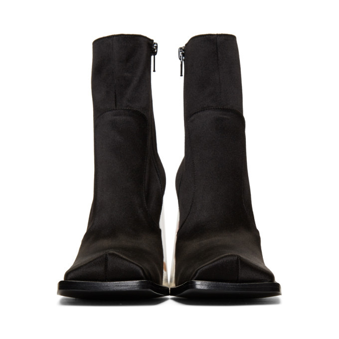 Maison Margiela Black Rose and Cigarette Heel Boots Maison Margiela