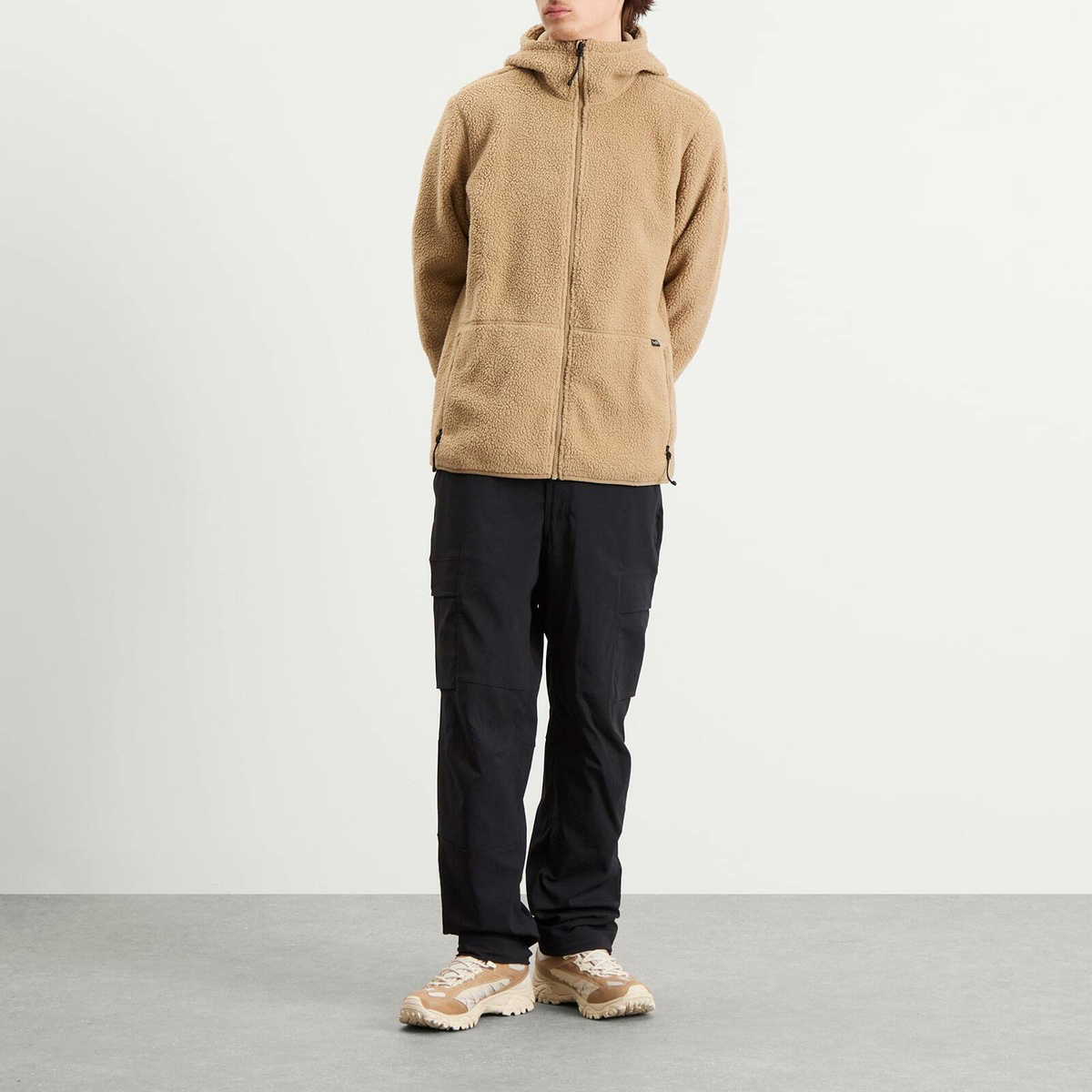 Haglöfs Men's Funäs Pile Fleece Hooded Jacket in Oak Brown