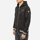 Moncler Men's Zip Detail Zip Hoody in Black