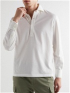 Brunello Cucinelli - Cotton-Piqué Polo Shirt - White