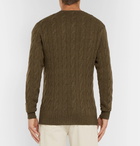 Ralph Lauren Purple Label - Cable-Knit Cashmere Sweater - Men - Brown