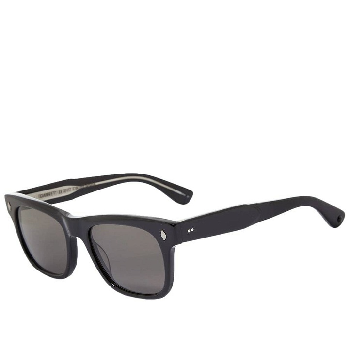 Photo: Garrett Leight Troubadour Sunglasses in Black/Grey