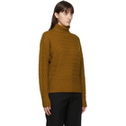 Victoria Beckham Brown Wool Turtleneck