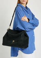 Toteme T-lock Suede top Handle bag - Black - One Size
