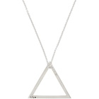 Le Gramme Silver Slick Polished Le 1.7 Grammes Triangle Necklace