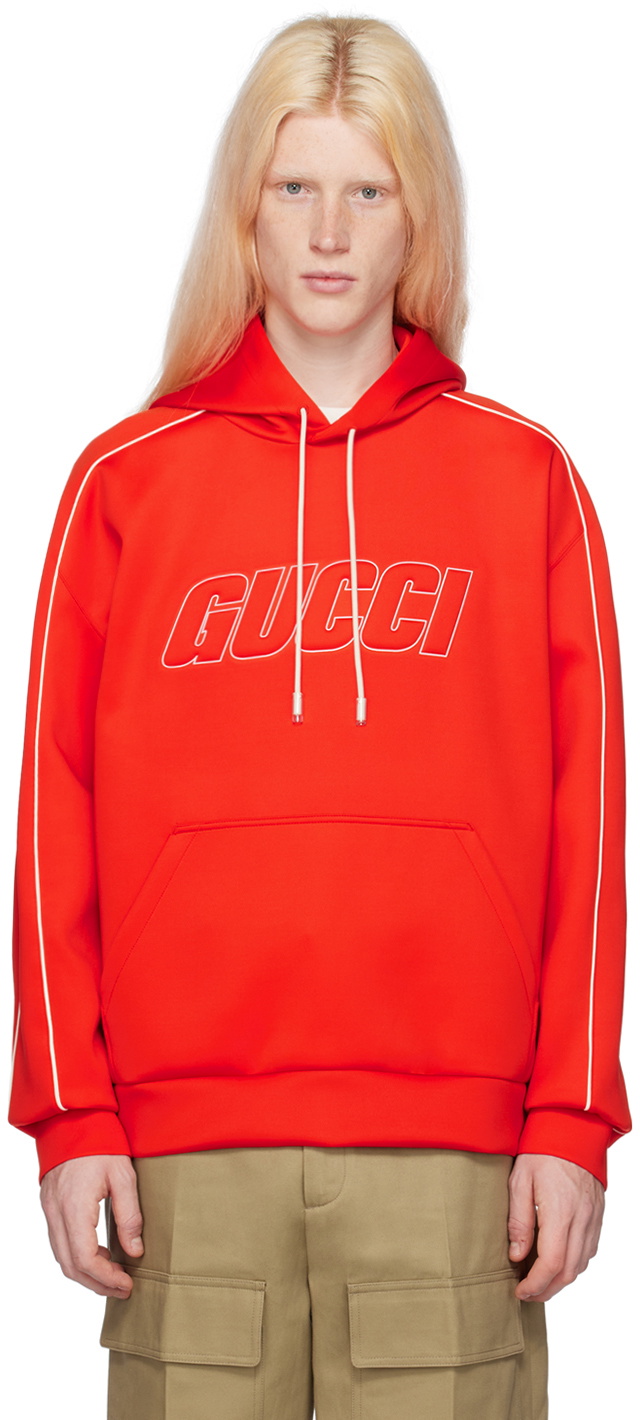 Red gucci hoodie online