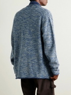 The Elder Statesman - Nomad Space-Dyed Wool-Blend Cardigan - Blue