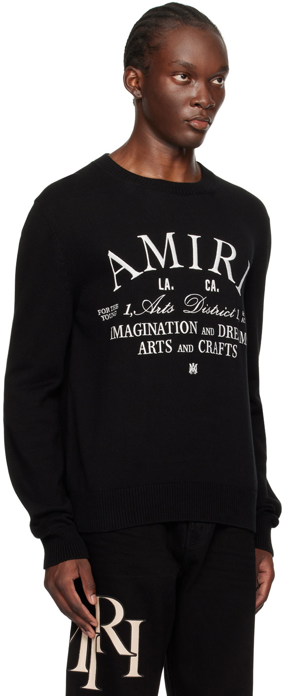 AMIRI Black 'Arts District' Sweater Amiri