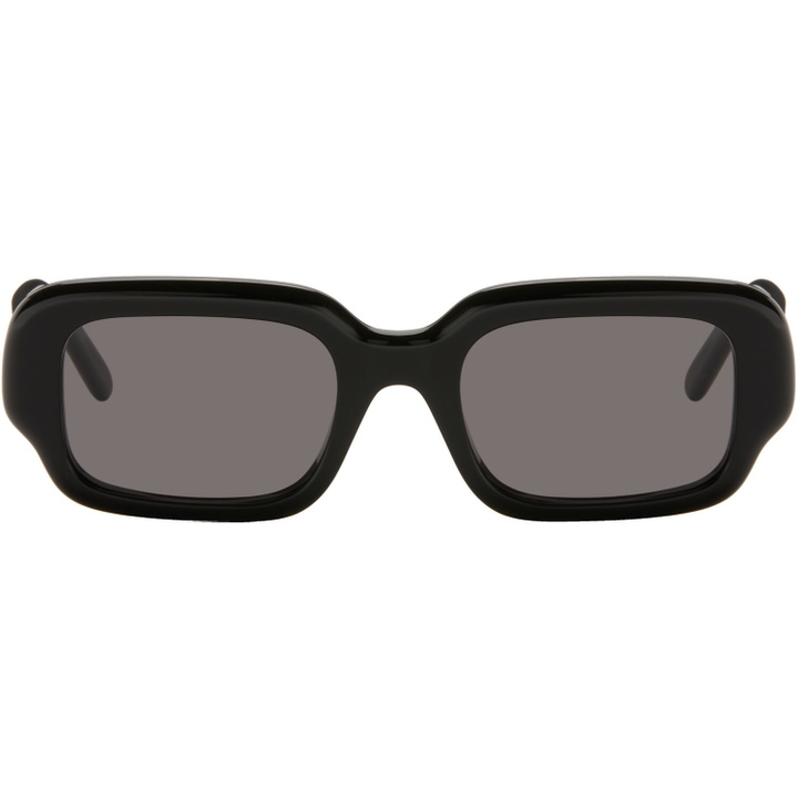 Photo: LOEWE Black Rectangular Slim Sunglasses
