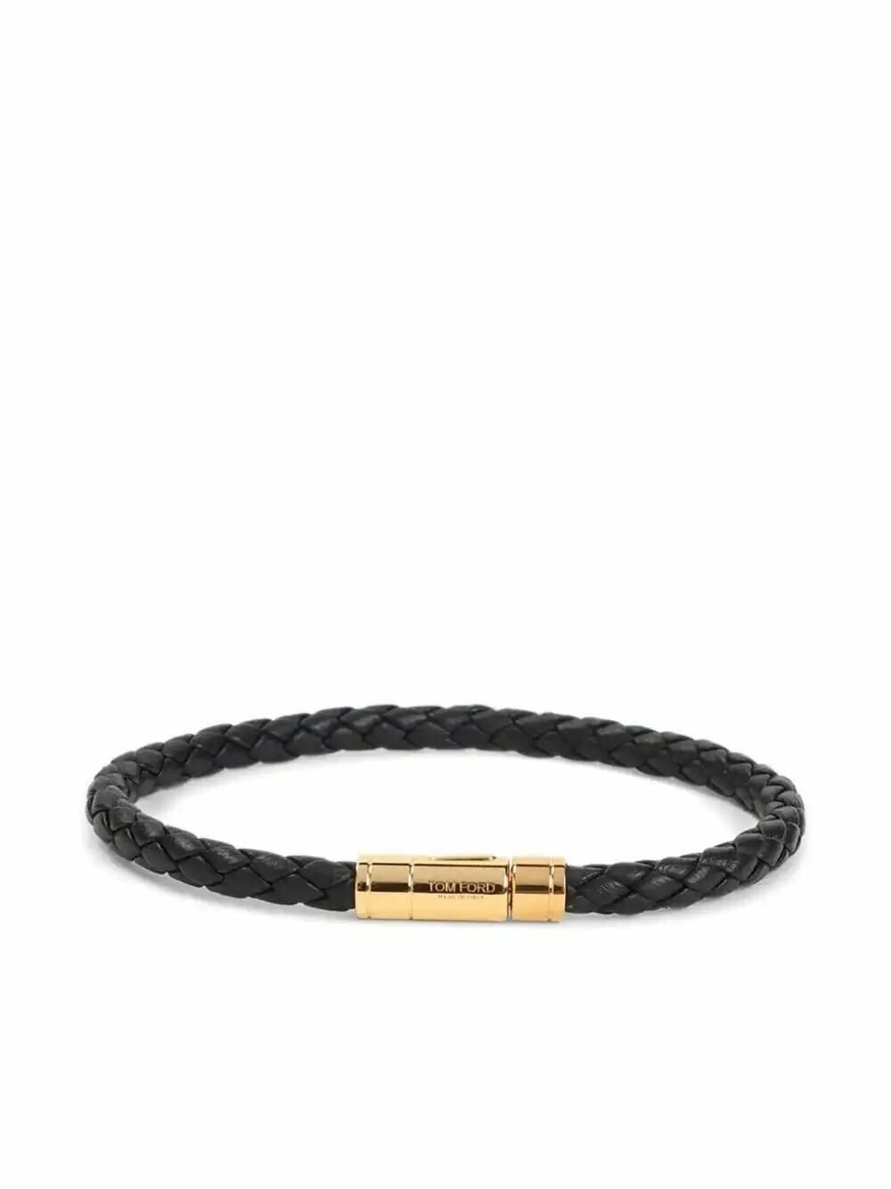 ブレスレット TOM FORD LEATHER LOGO BRACELET BRAIDED LEATHER T BRACELET | Tom Ford Fashion