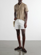 Orlebar Brown - Sebastian Linen-Jersey Polo Shirt - Brown