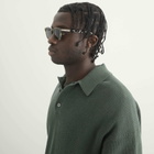 Monokel River Sunglasses in Green Demi/Grey Gradient 