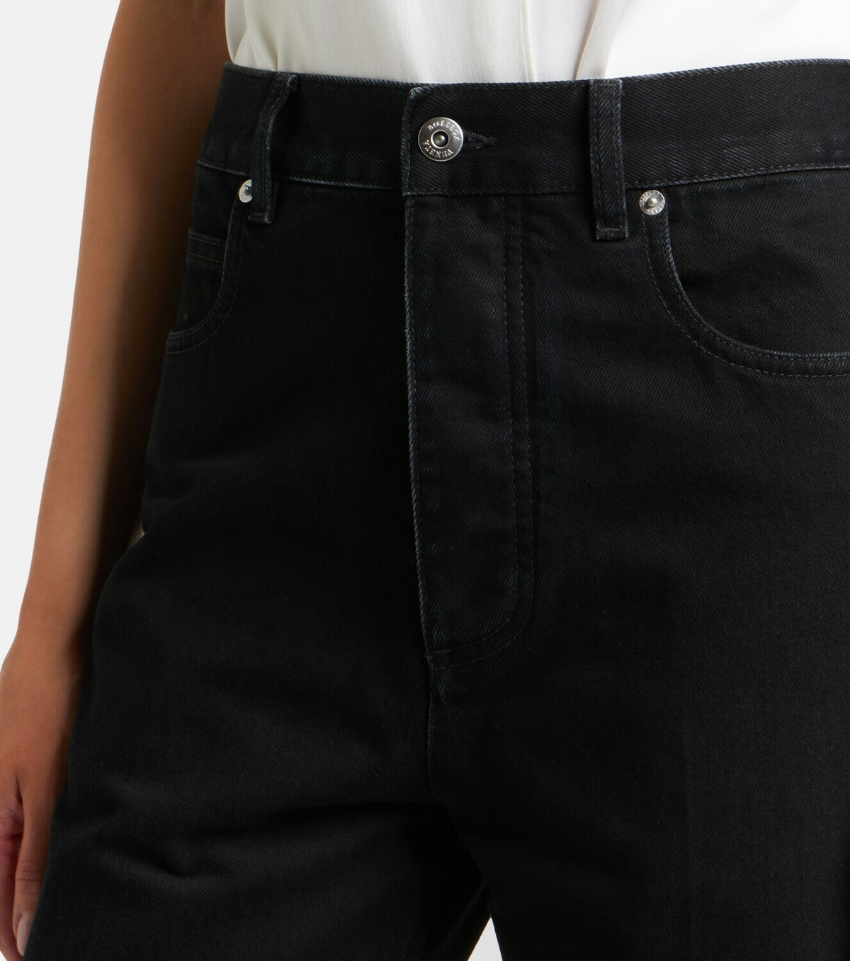Bottega Veneta Intrecciato flared jeans