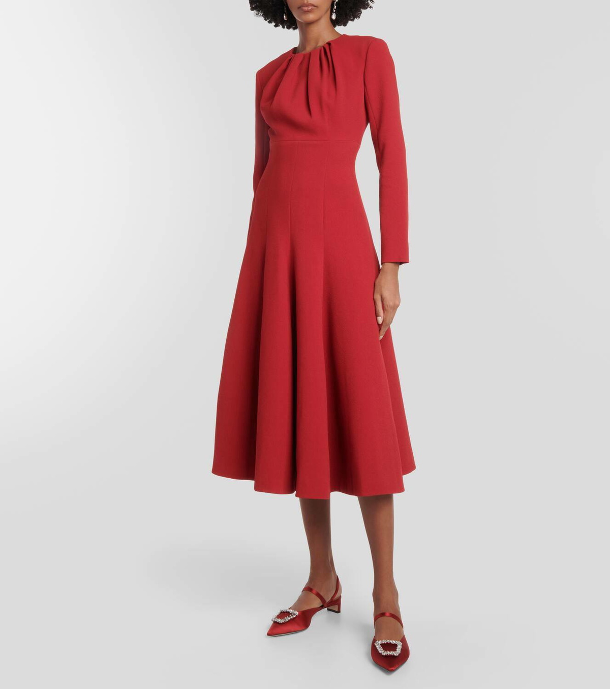 Emilia wickstead red on sale dress