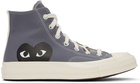 COMME des GARÇONS PLAY Grey Converse Edition Half Heart Chuck 70 Sneakers