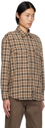 Uniform Bridge Beige Check Shirt