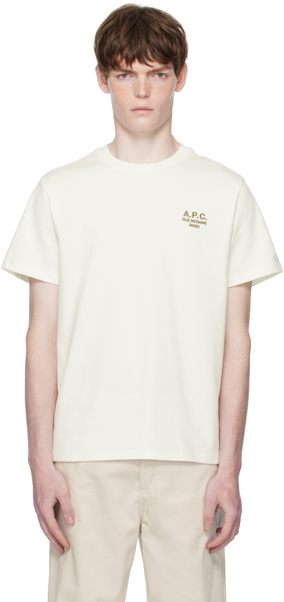送料関税込♪【A.P.C.】White ASICS Edition Wind T-shirt white-asics-edition-wind-t-