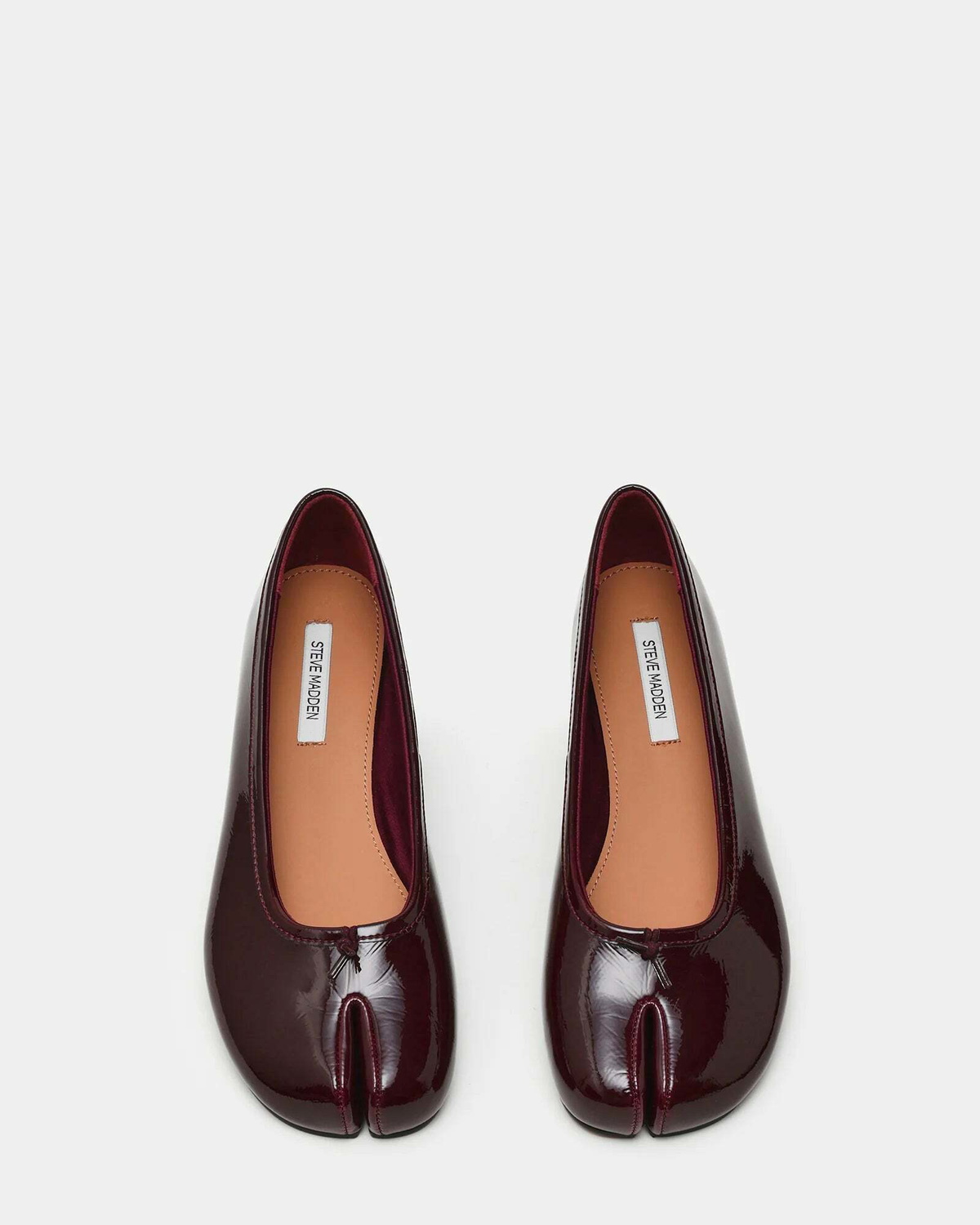 Steve Madden Calico Flats in Burgundy Patent