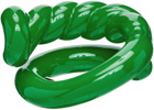 Bottega Veneta Green Ceramic Knot Ring