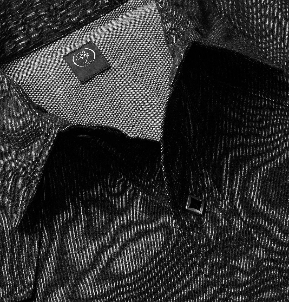 Beams F - Denim Western Shirt - Black