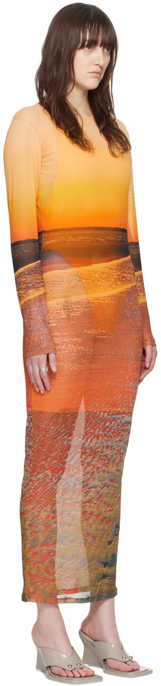 Louisa Ballou Multicolor Sunset Maxi Dress