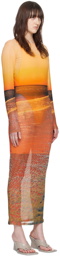 Louisa Ballou Multicolor Sunset Maxi Dress
