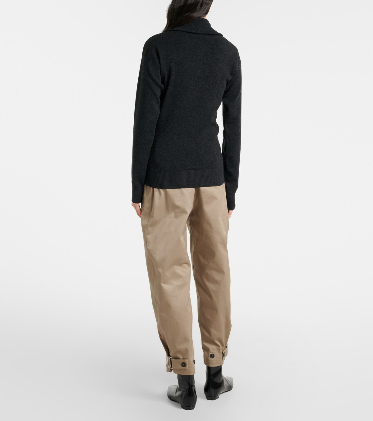 Proenza Schouler Serene cotton barrel-leg pants