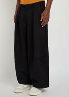 Ymc Deadbeat Wide-leg Stretch-cotton Trousers Black