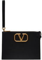 Valentino Garavani Black Leather Pouch