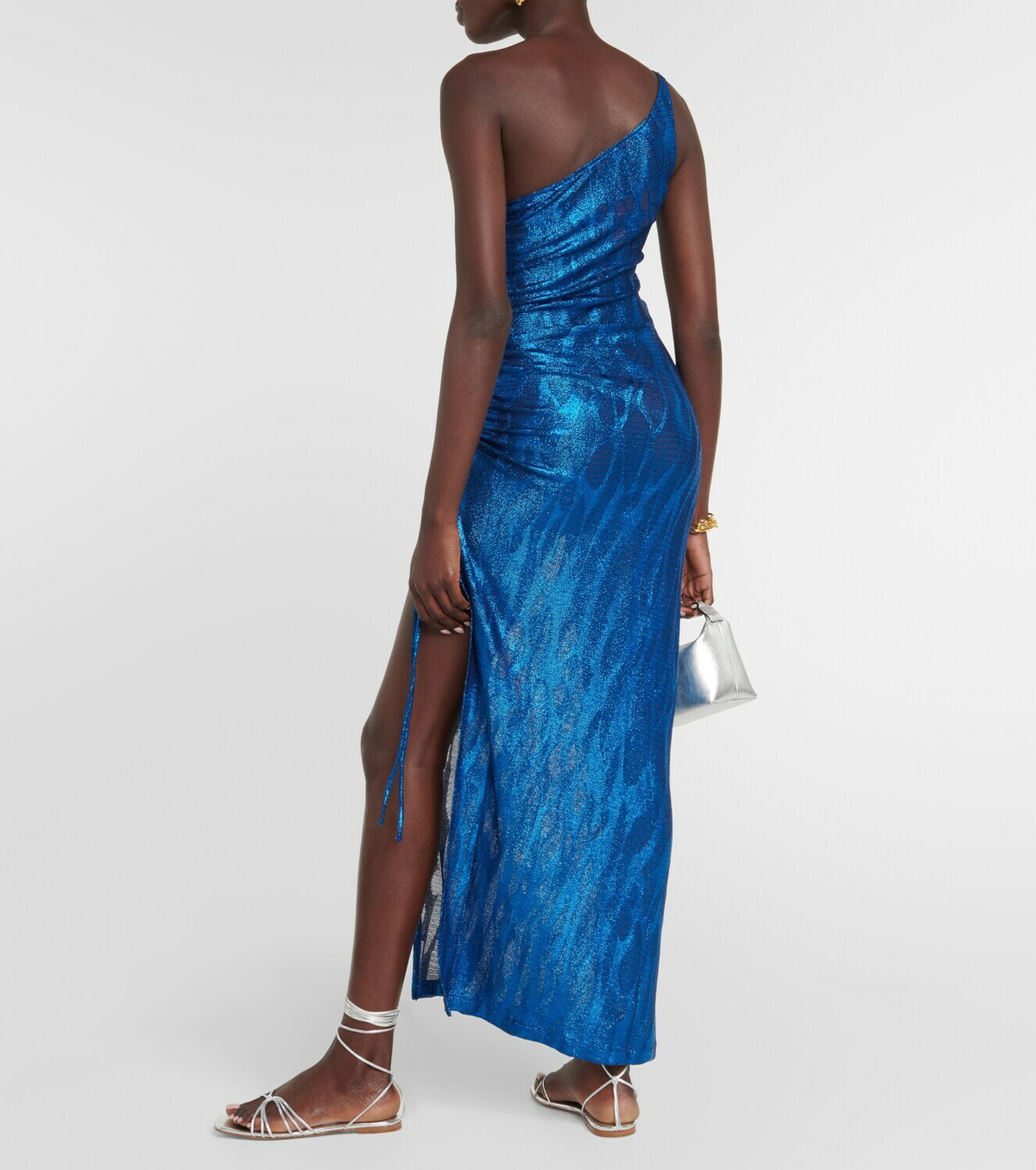 Missoni Mare Jacquard one-shoulder midi dress