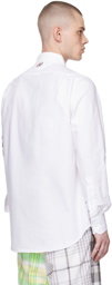 Thom Browne White 4-Bar Shirt