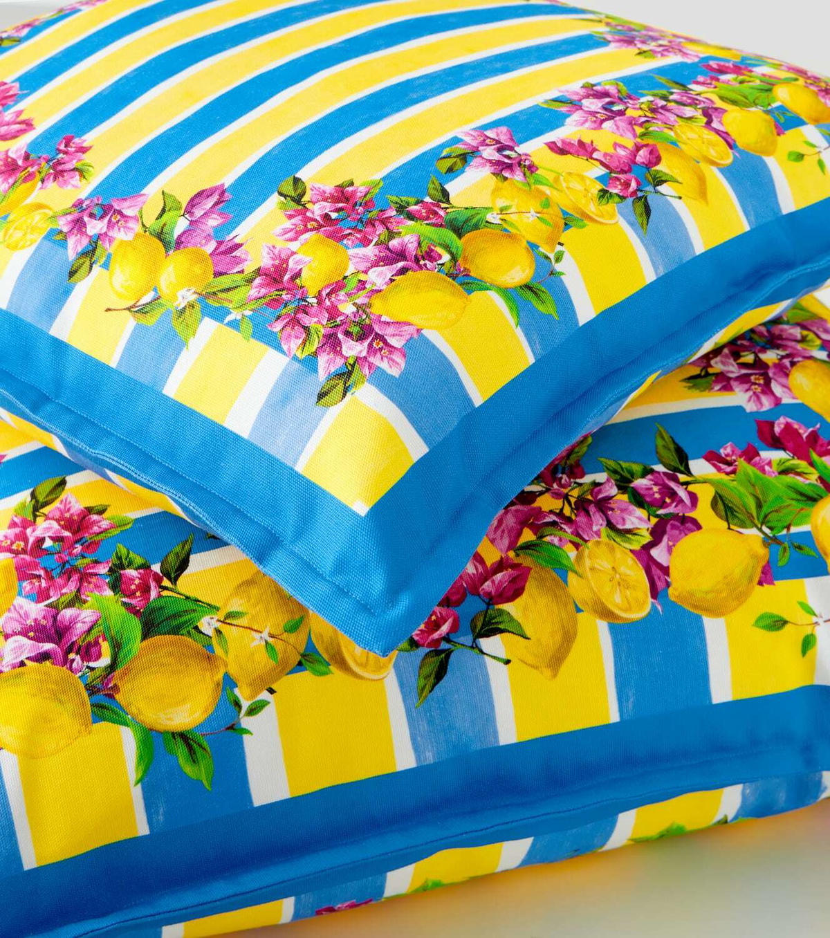 Dolce&Gabbana Casa Taormina striped cotton cushion