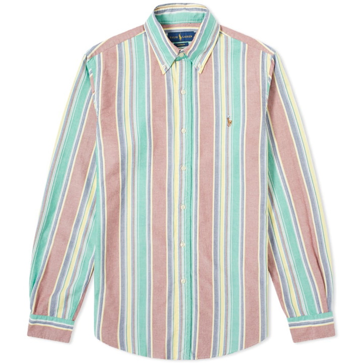 Photo: Polo Ralph Lauren Vertical Stripe Button Down Oxford Shirt