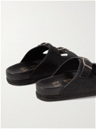 Yuketen - Sal 2 Calf Hair Sandals - Black
