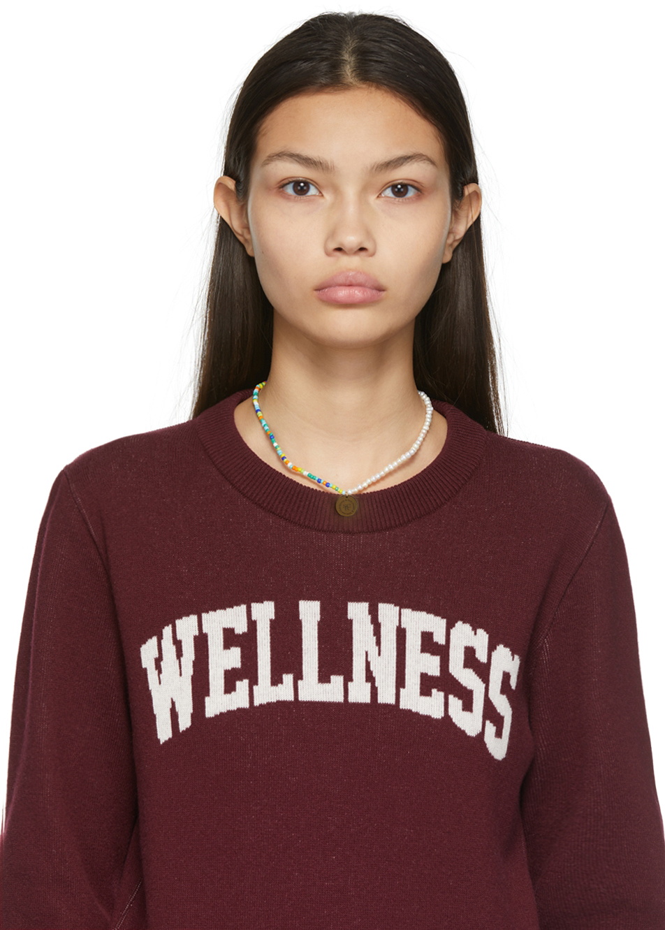 Sporty & Rich Multicolor Bead & Pearl Necklace